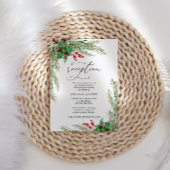 クリスマスレッドベリー披露宴エンクロージャカード エンクロージャーカード