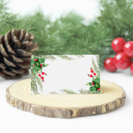 クリスマスレッドベリー プレイスカード