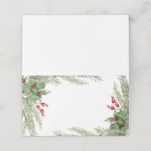 クリスマスレッドベリー プレイスカード (外部開封)