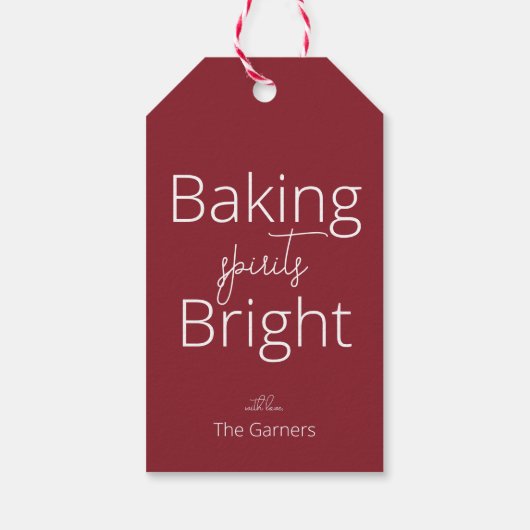 クリスマスレッドベーキングスピリッツ ギフトタグ (裏面)
