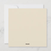 クリスマスレッドベースのプレイド シーズンカード (裏面)