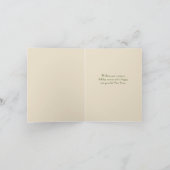 クリスマスレッドベースの格子模様の折り畳みホリデーカード シーズンカード (内部)