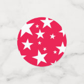 クリスマスレッドホワイターズエレガントテンプレート コンフェッティ (スモール正面)