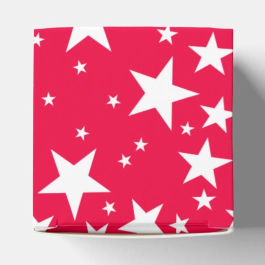 クリスマスレッドホワイターズエレガントテンプレート フェイバーボックス (上部)