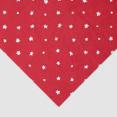 クリスマスレッドホワイトスターズお洒落ホリデー 薄葉紙 (詳細)