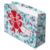 クリスマスレッドボウ抱き枕 ラージペーパーバッグ (裏面アングル)