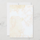 クリスマスレッドポインセチアフローラ誕生日パーティー サンキューカード (裏面)