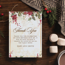 クリスマスレッドポインセチアフローラ誕生日パーティー