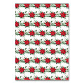 クリスマスレッドポインセチア結婚花 テーブルナンバー (裏面)