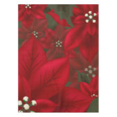 クリスマスレッドポインセティアテーブルクロス テーブルクロス (正面)