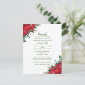 クリスマスレッドポインセテ結婚ィア詳細 エンクロージャーカード (スタンド正面)