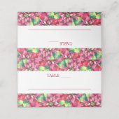 クリスマスレッドポインセテ結婚ィア プレイスカード (外部開封)