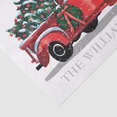 クリスマスレッドヴィンテージトラックのファミリー名 薄葉紙 (詳細)