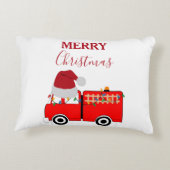 クリスマスレッド消防車 アクセントクッション (裏面)