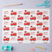 クリスマスレッド消防車 薄葉紙 (クラフト)