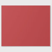 クリスマスレッド無地のカラー ラッピングペーパー (フラット)