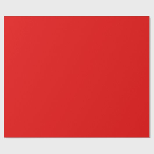 クリスマスレッド無地のカラー ラッピングペーパー (フラット)