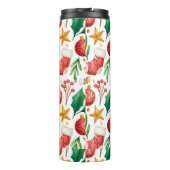 クリスマスレッド球根、ポインセチアのパーツとナット タンブラー (裏面)