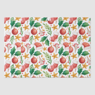 クリスマスレッド球根、ポインセチアの部品と 薄葉紙