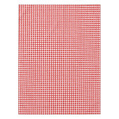 クリスマスレッド白パター市松模様にンホームデコール テーブルクロス (正面)