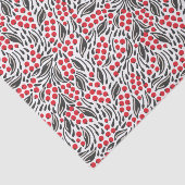 クリスマスレッド白黒ウィンターホリーベリー 薄葉紙 (詳細)