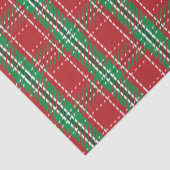 クリスマスレッド素朴ファームハウスホリデープレイド 薄葉紙 (詳細)