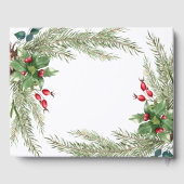 クリスマスレッド結婚ベリー ゲストブック (裏面)