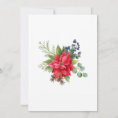 クリスマスレッド結婚ベリー 招待状 (裏面)