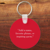 クリスマスレッド装飾モノグラムGクレフ、 音符記号スノーフレーク キーホルダー (裏面)