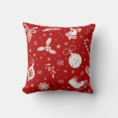 クリスマスレッド装飾用クッション クッション (正面)