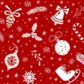 クリスマスレッド装飾用クッション クッション