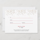 クリスマスレッド金ゴールドグリッターギフト券 (裏面)