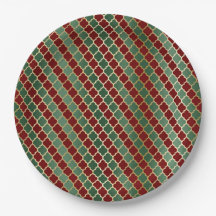 クリスマスレッド金ゴールドグリーンクローバー