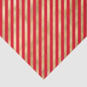 クリスマスレッド金ゴールドストライプイラストレーション 薄葉紙 (詳細)