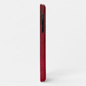 クリスマスレッド金ゴールドブラックウィンターウェディングモノグラム Case-Mate iPhoneケース (裏面/左)