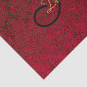 クリスマスレッド金ゴールドブラックウィンターモノグラム 薄葉紙 (詳細)