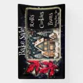 クリスマスレッド離れズススノーヴィレッジベイクセール 横断幕 (縦)