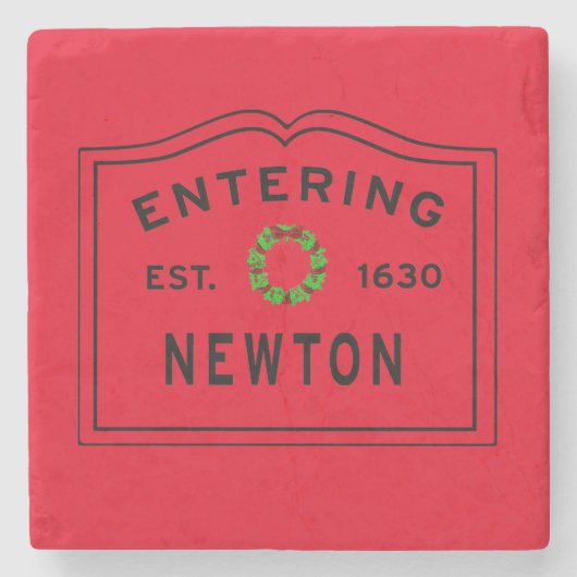 クリスマスレッド、ニュートンニュートンマーホリデー ストーンコースター (正面)