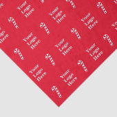 クリスマスレッド&ホワイトキャンディーケーンビジネスロゴ 薄葉紙 (詳細)