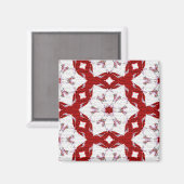 クリスマスレッド マグネット (正面/裏面)