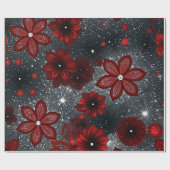 クリスマスレッド ラッピングペーパー (フラット)