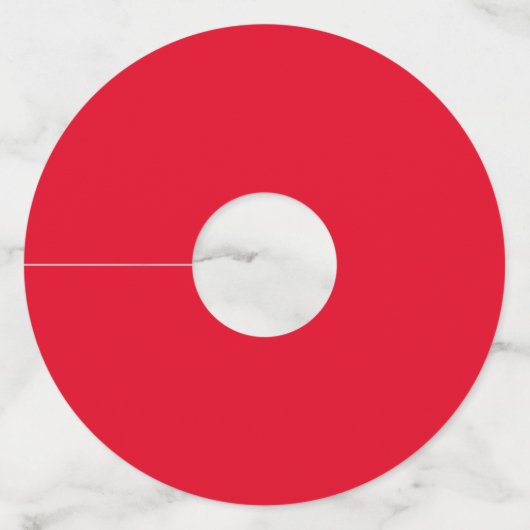 クリスマスレッド ワイングラスタグ (正面)