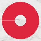 クリスマスレッド ワイングラスタグ (裏面)