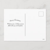 クリスマスレッド(鳥)ショウジョウコウカンチョウイラストレーション シーズンポストカード (裏面)