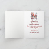 クリスマスレッド(鳥)ショウジョウコウカンチョウバードスウィートフレンド シーズンカード (内部)