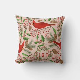 クリスマスレッド（鳥）ショウジョウコウカンチョウバード クッション