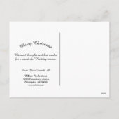 クリスマスレッド（鳥）ショウジョウコウカンチョウビジネスウォーターカラー シーズンポストカード (裏面)