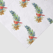 クリスマスレッド（鳥）ショウジョウコウカンチョウブルーベリーウォーター色 薄葉紙 (詳細)