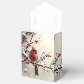 クリスマスレッド（鳥）ショウジョウコウカンチョウホリデーギフトボックス フェイバーボックス (オープン)