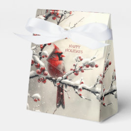 クリスマスレッド（鳥）ショウジョウコウカンチョウホリデーギフトボックス フェイバーボックス